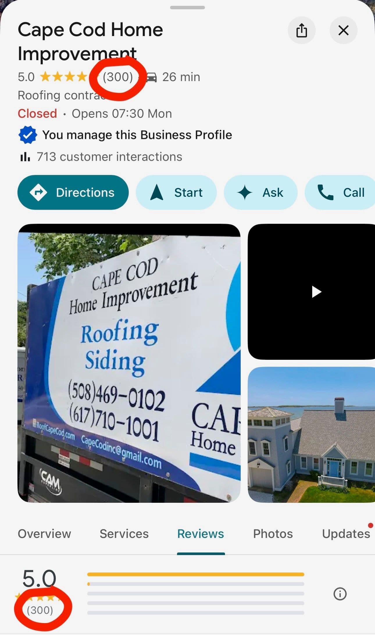 Cape Cod Home Improvement Reaches 300 Google Reviews image